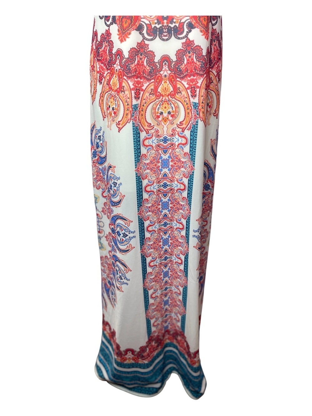 Flying Tomato Teal, Red & White Boho Maxi Dress - Picture 5 of 12
